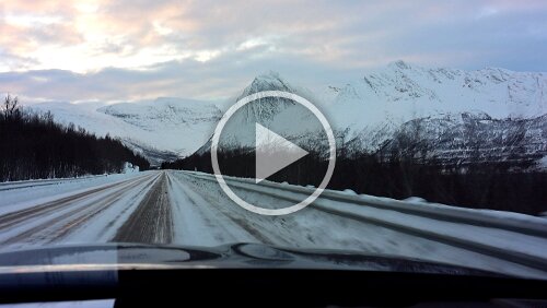 Tromsø – Skarberget – – Bognes – Bodø Auf der [E6].