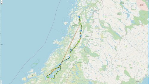 Mosjøen – Trondheim Die Realität