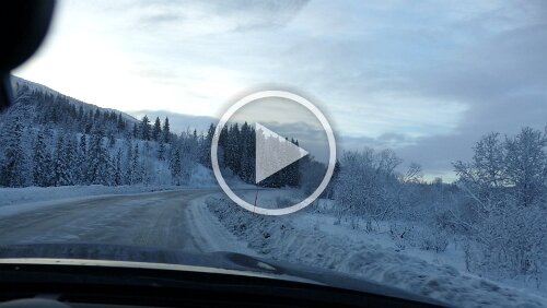 Mosjøen – Trondheim Wieder zurück auf die [E6]. Die Finger dürfen nun auftauen.