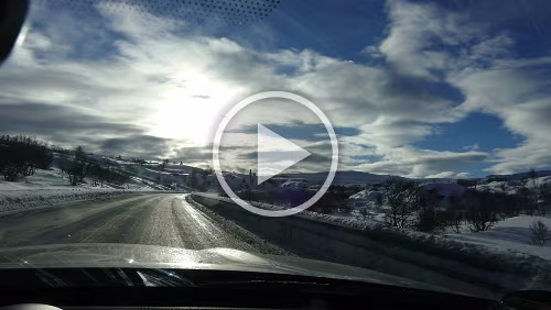 Trondheim – Lillehammer Fahrt auf das Dovrefjell.