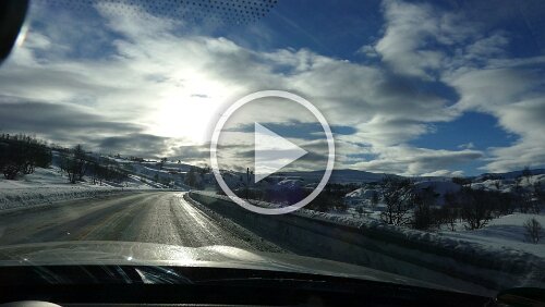Trondheim – Lillehammer Fahrt auf das Dovrefjell.