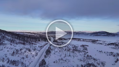 Lillehammer – Haukeli Flug an der [9] entlang.