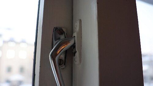 Lillehammer – Haukeli Schließmechanismus des Fensters.