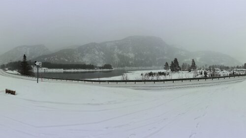 Haukeli – Kristiansand – – Hirtshals – Aarhus Am „ Reiårsfossen “. Panorama