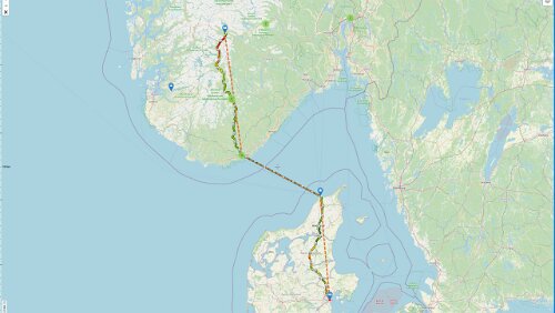 Haukeli – Kristiansand – – Hirtshals – Aarhus Die Realität