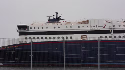 Haukeli – Kristiansand – – Hirtshals – Aarhus Die Fähre kommt.