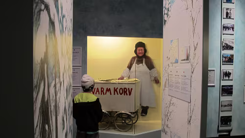 Ájtte Svenskt Fjäll- och Samemuseum En isande vandring, utställning om vintermarknaden. Foto: Ájtte, Elina Nygård