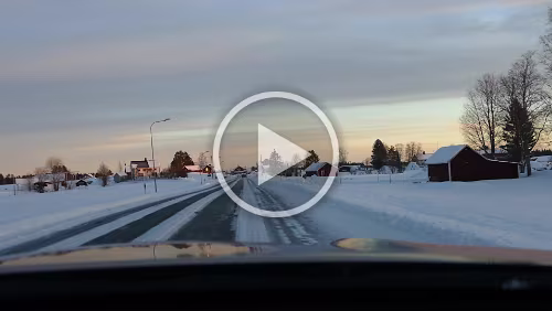 Östersund – Vuollerim Kleine Brücke.