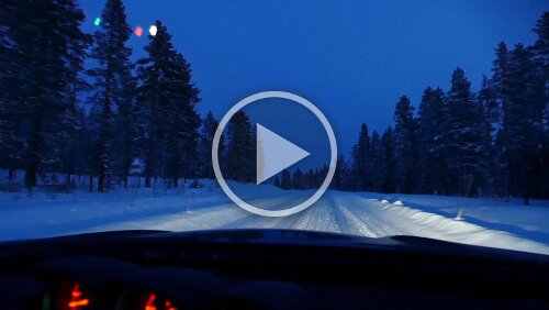 Östersund – Vuollerim Es ist die richtige Strecke, aber sie ist mir etwas zu heftig, ich drehe wieder um zurück auf den Inlandsvägen.