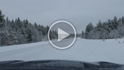 Vuollerim – Tromsø Die letzten Kilometer in Schweden.