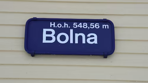 Bodø – Saltfjellet – Mosjøen Haltestelle „Bolna“.