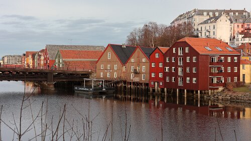 Trondheim Rund um die „Nidelva“.