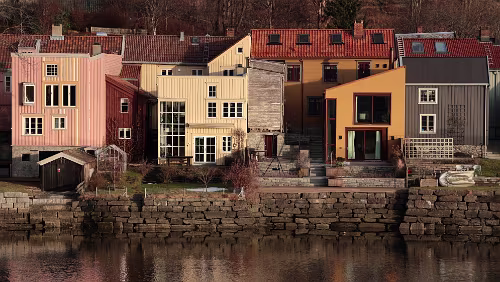 Trondheim Rund um die „Nidelva“.