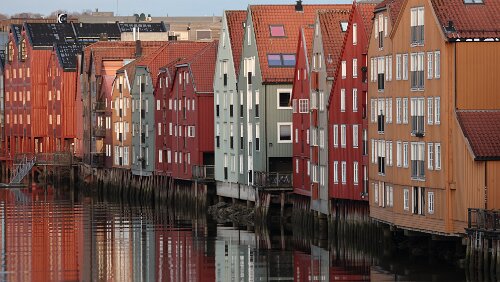 Trondheim Rund um die „Nidelva“.