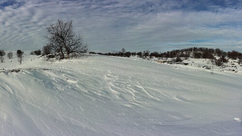 Trondheim – Lillehammer Panorama auf dem „Moskusstien“, so weit es die Verhältnisse zulassen. Panorama