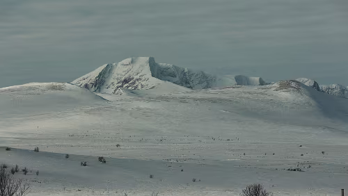 Trondheim – Lillehammer Am Rastplatz „Tverrfjellet“.