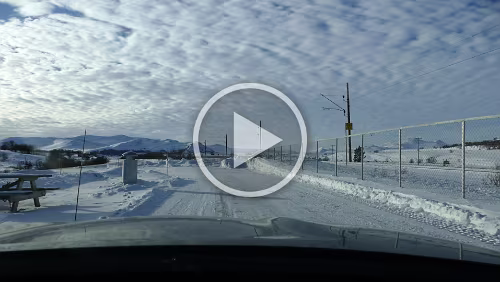 Trondheim – Lillehammer Am Rastplatz „S. Trøndelag grense“.