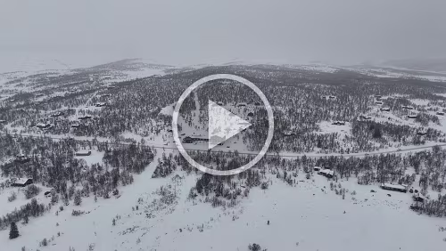 Dagali Rundblick mit Blick auf das Hotel.