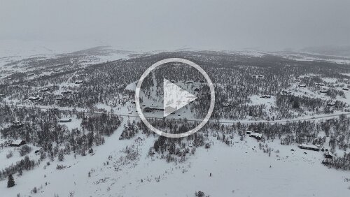 Dagali Rundblick mit Blick auf das Hotel.