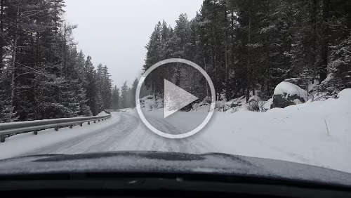 Lillehammer – Dagali Mehrere Haarnadelkurven kommen.