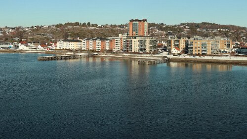 Dagali – Larvik – – Hirtshals – Aarhus Panorama über Larvik. Panorama