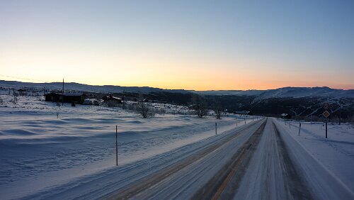 Dagali – Larvik – – Hirtshals – Aarhus Auf 1.100 m angekommen.