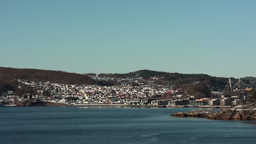 Dagali – Larvik – – Hirtshals – Aarhus Blick auf Larvik.