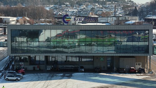 Dagali – Larvik – – Hirtshals – Aarhus Das Terminal von ColorLine in Larvik.
