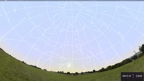 Sternenhimmel am… 25.01.2025 in Sunne.