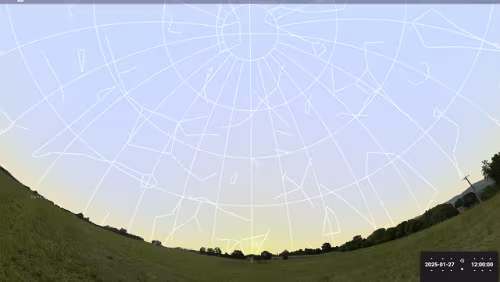 Sternenhimmel am… 27.01.2025 in Jokkmokk.