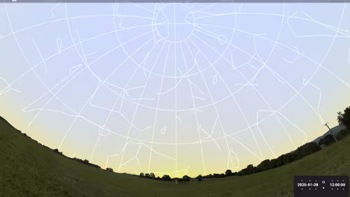 Sternenhimmel am… 28.01.2025 in Tromsø.