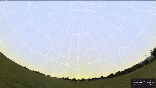 Sternenhimmel am… 03.02.2025 in Tromsø.