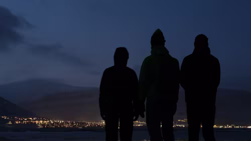 Hiorthhamn - Dark Season: Hike to Frozen Fjord Hiorthhamn - Dark Season: Hike to Frozen Fjord