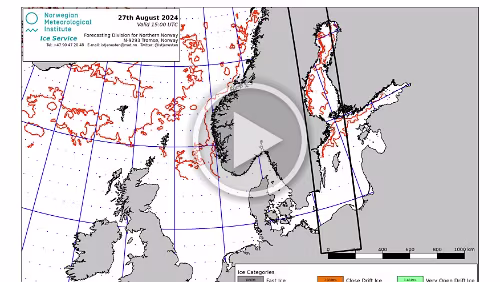 Eiskarten Eiskarten als Video, die Baltikum , Quelle: Norwegian Ice Service - MET Norway