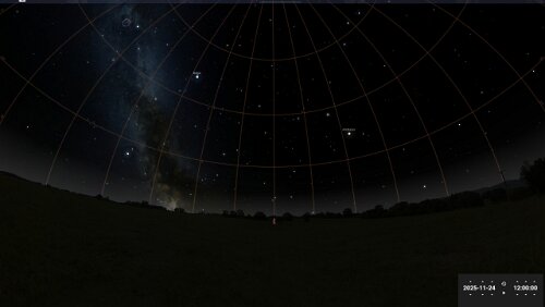 Sternenhimmel am… 24.11.2025 in Longyearbyen.