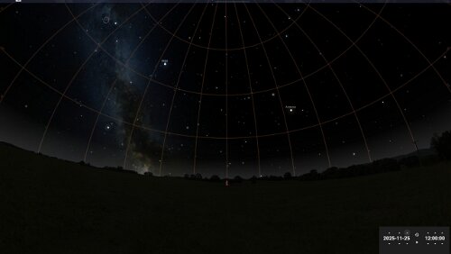 Sternenhimmel am… 25.11.2025 in Longyearbyen.