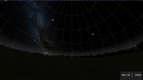 Sternenhimmel am… 26.11.2025 in Longyearbyen.