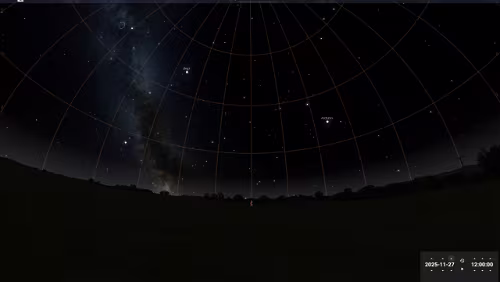 Sternenhimmel am… Karte – Reiseroute Do 27.11.2025 Longyearbyen Unterkunft Unterkunft Aktuelle Wetteraussichten vv_Longyearbyen fc_Longyearbyen Sonnenauf- und Untergang /...