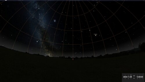 Sternenhimmel am… 28.11.2025 in Longyearbyen.