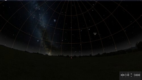 Sternenhimmel am… 30.11.2025 in Longyearbyen.