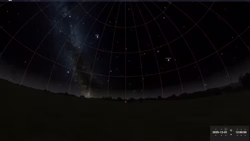 Sternenhimmel am… 09.12.2025 in Longyearbyen.