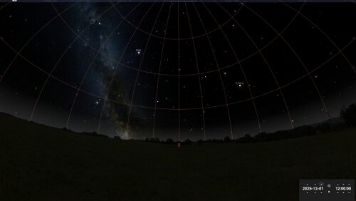 Sternenhimmel am… 09.12.2025 in Longyearbyen.