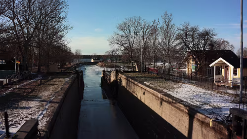 Helsingør – – Helsingborg – Sunne Am Göta-Kanal in Sjötorp.