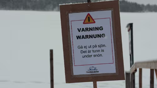 Sunne – Östersund Der See kann nicht betreten werden.