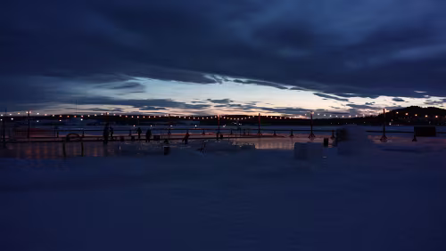 Sunne – Östersund Der See kann betreten werden.