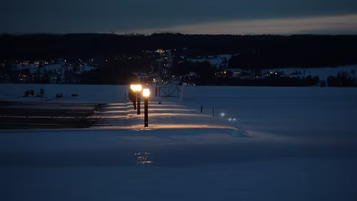 Sunne – Östersund Der See kann betreten werden.