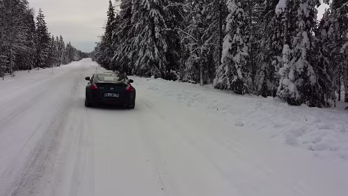 Östersund – Jokkmokk Am Halteplatz „Fiandberg“.