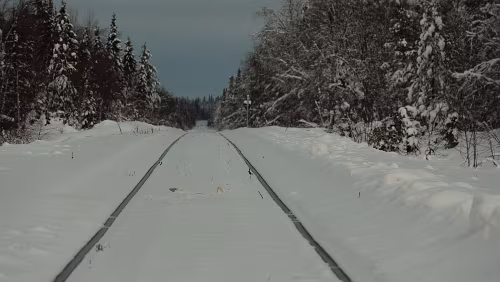 Östersund – Jokkmokk Am Halteplatz „Fiandberg“.