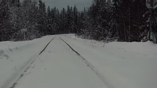 Östersund – Jokkmokk Am Halteplatz „Fiandberg“.