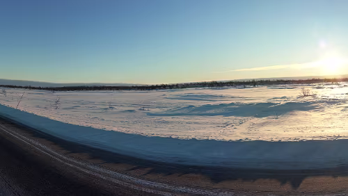 Jokkmokk – Nordkjosbotn Rundum Sonne und klare Sicht.